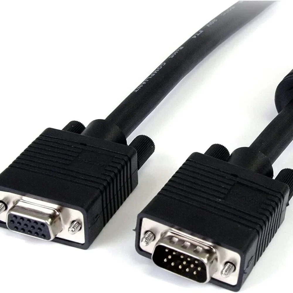 StarTech 15' Coax VGA Male/Female Monitor Extension Cable Gray MXT105HQ